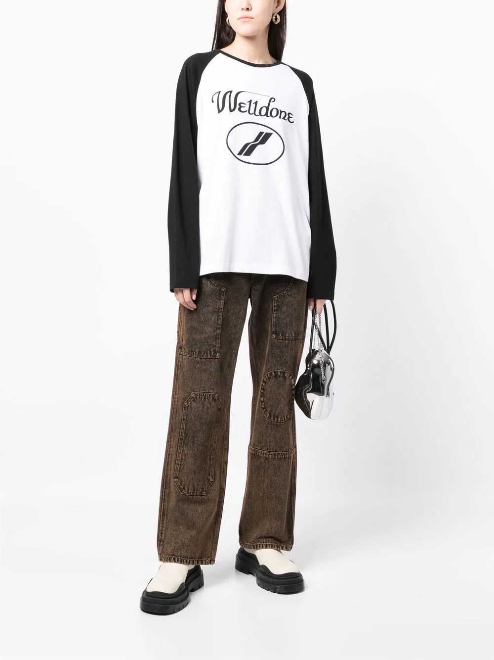 We11 Done Logo-print Cotton T-shirt In White
