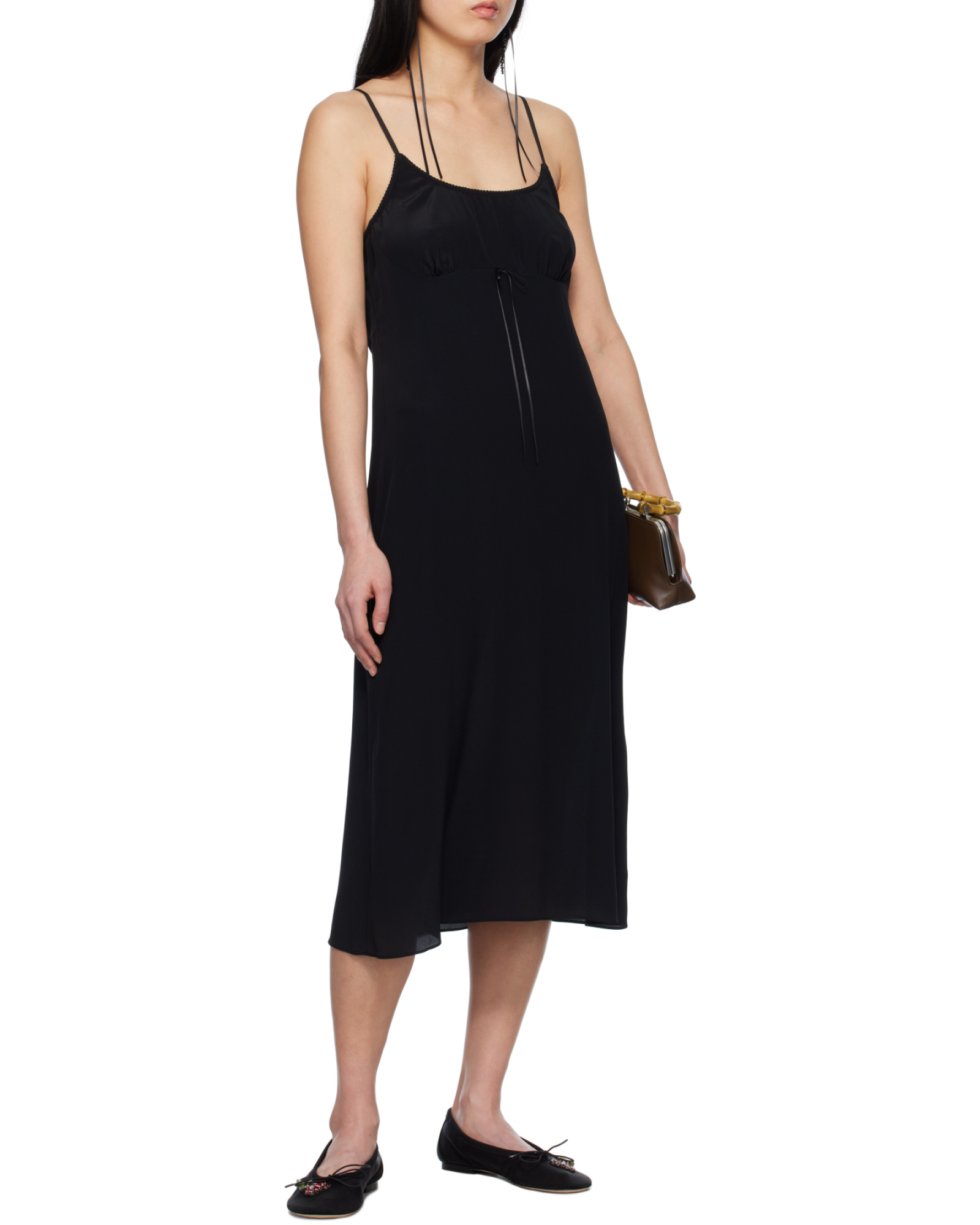 Simone Rocha Bow Slip Midi Dress