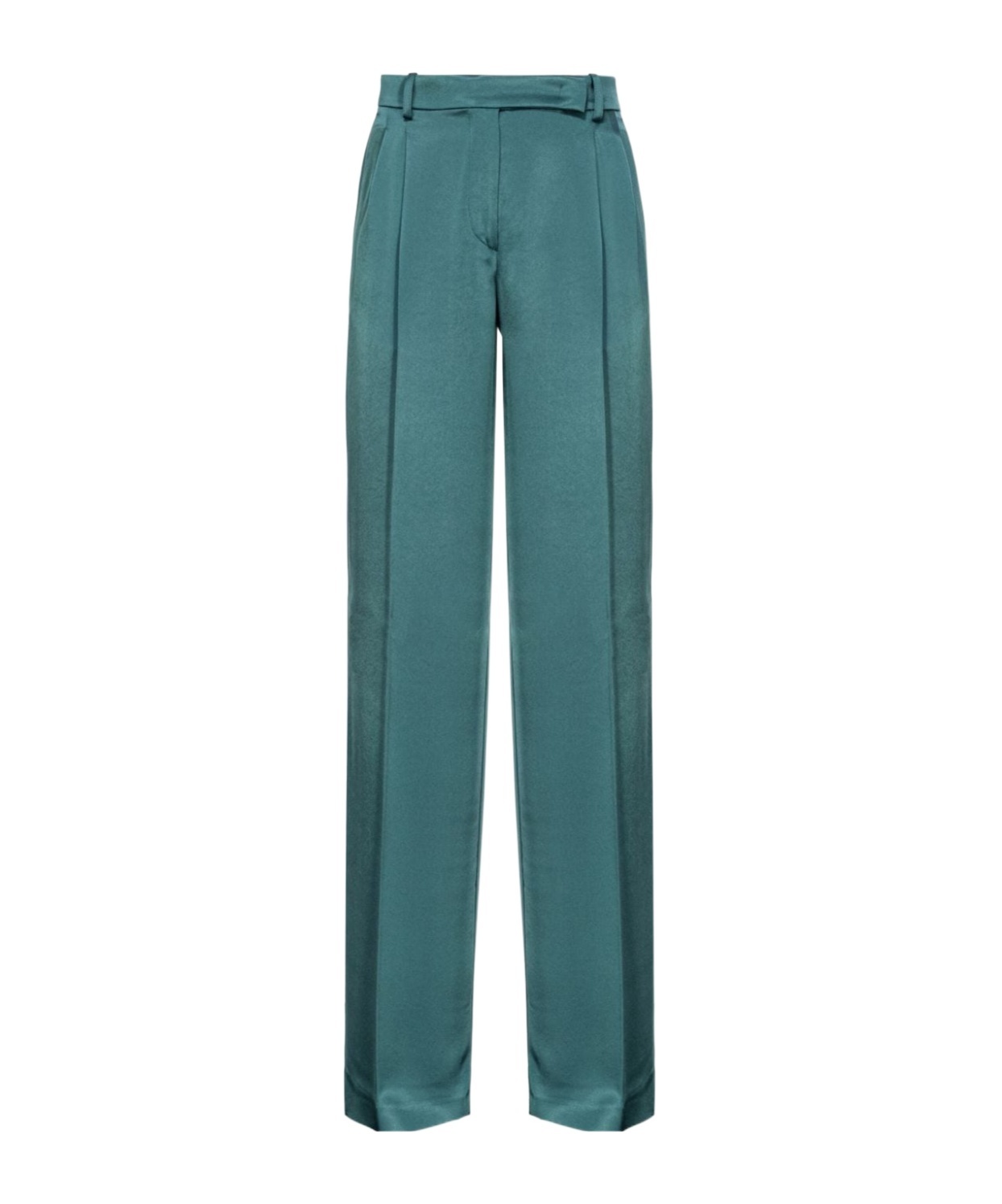 Pinko Laon Satin-finish Trousers In Blue