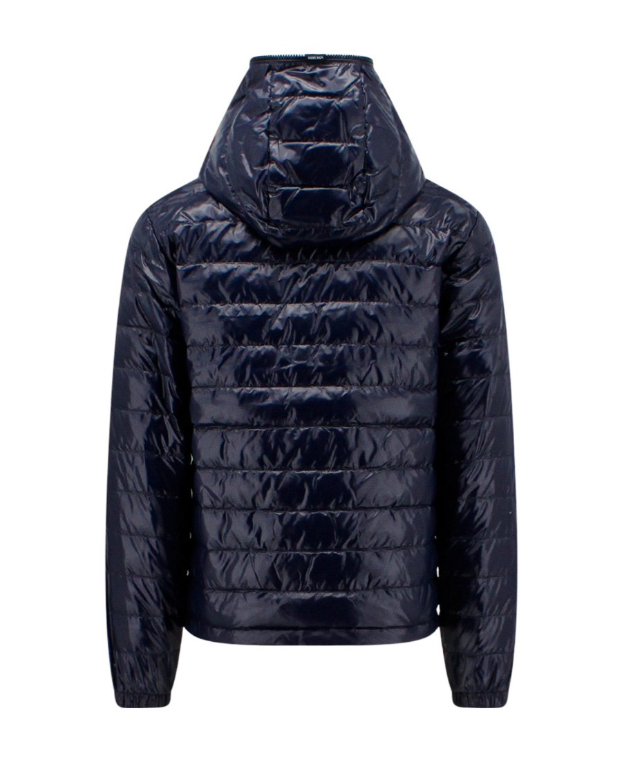 Duvetica Chest Logo-print Padded Jacket In Black