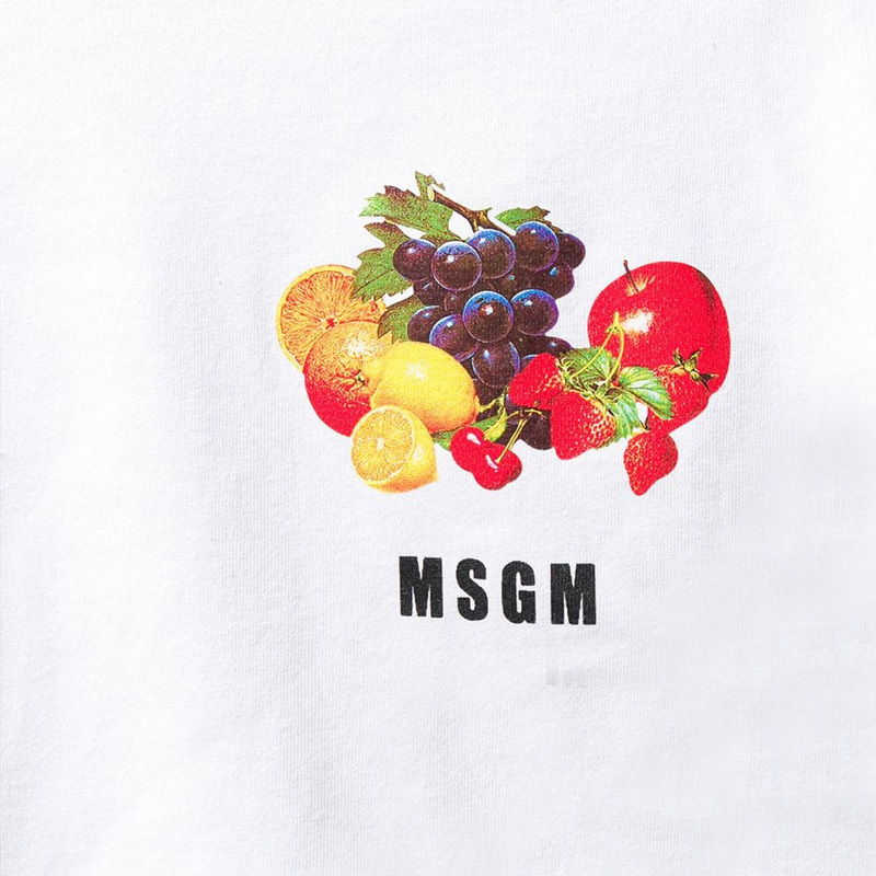 Msgm Logo T-shirt In White