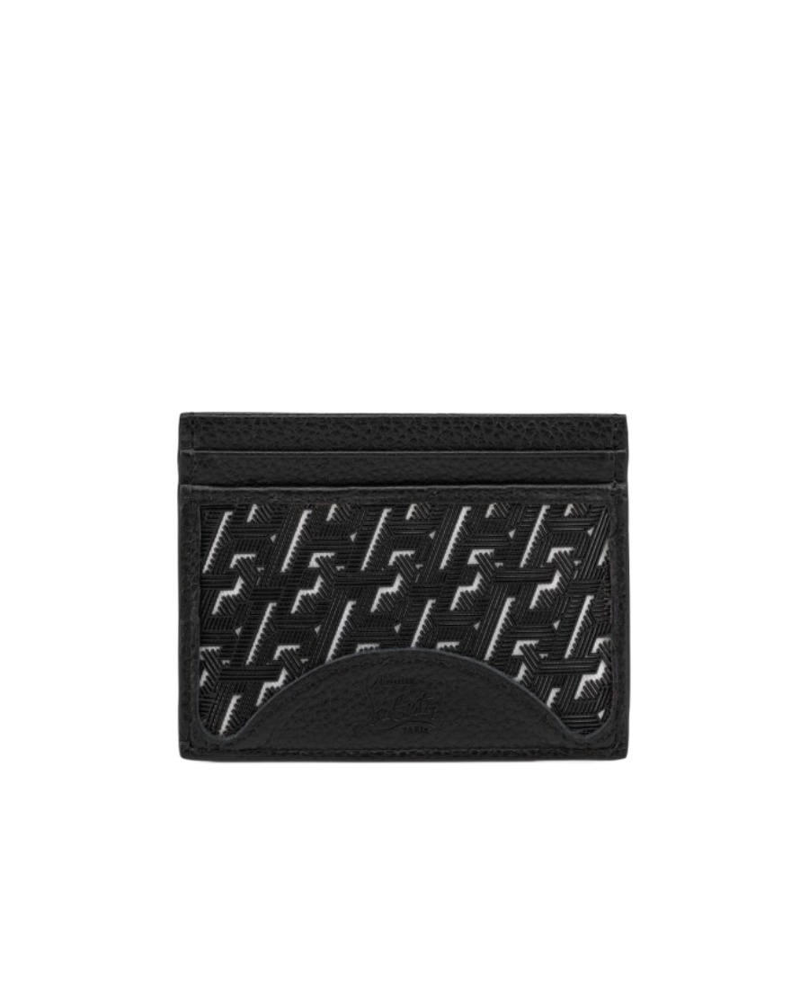 Christian Louboutin Techno Card Holder In Black