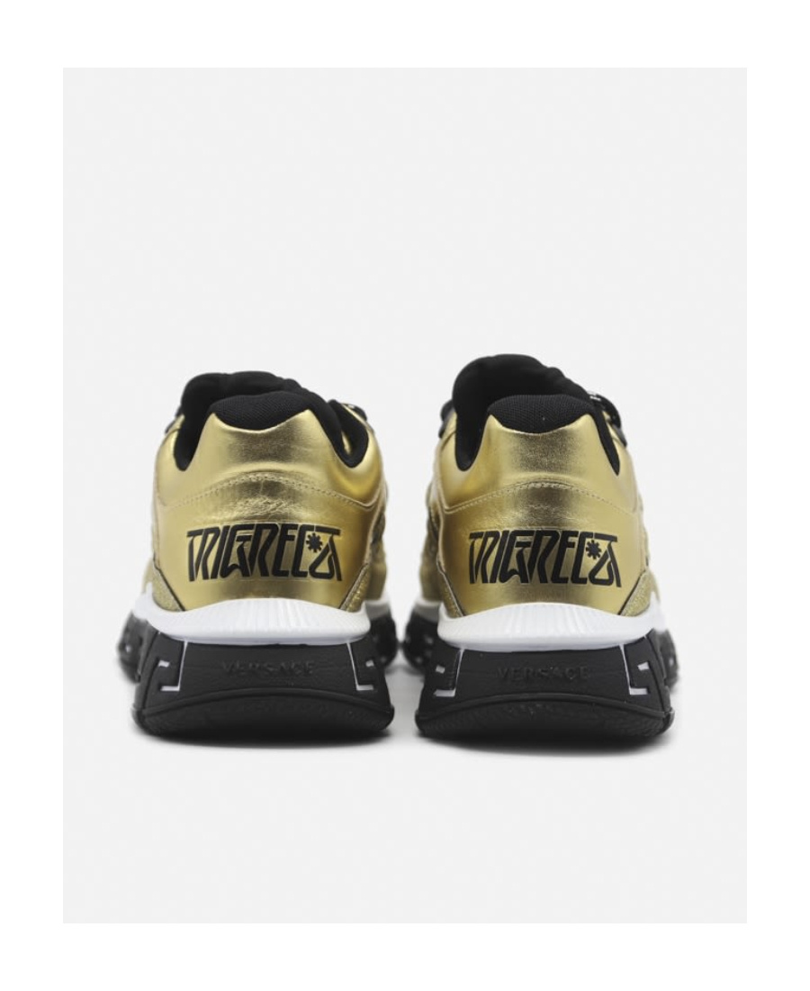 Versace Trigreca Panelled Cut-out Sneakers