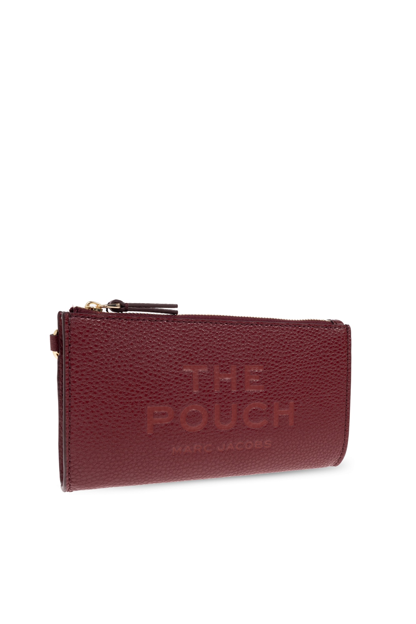 Marc Jacobs Zipper Clutch In Burgundy