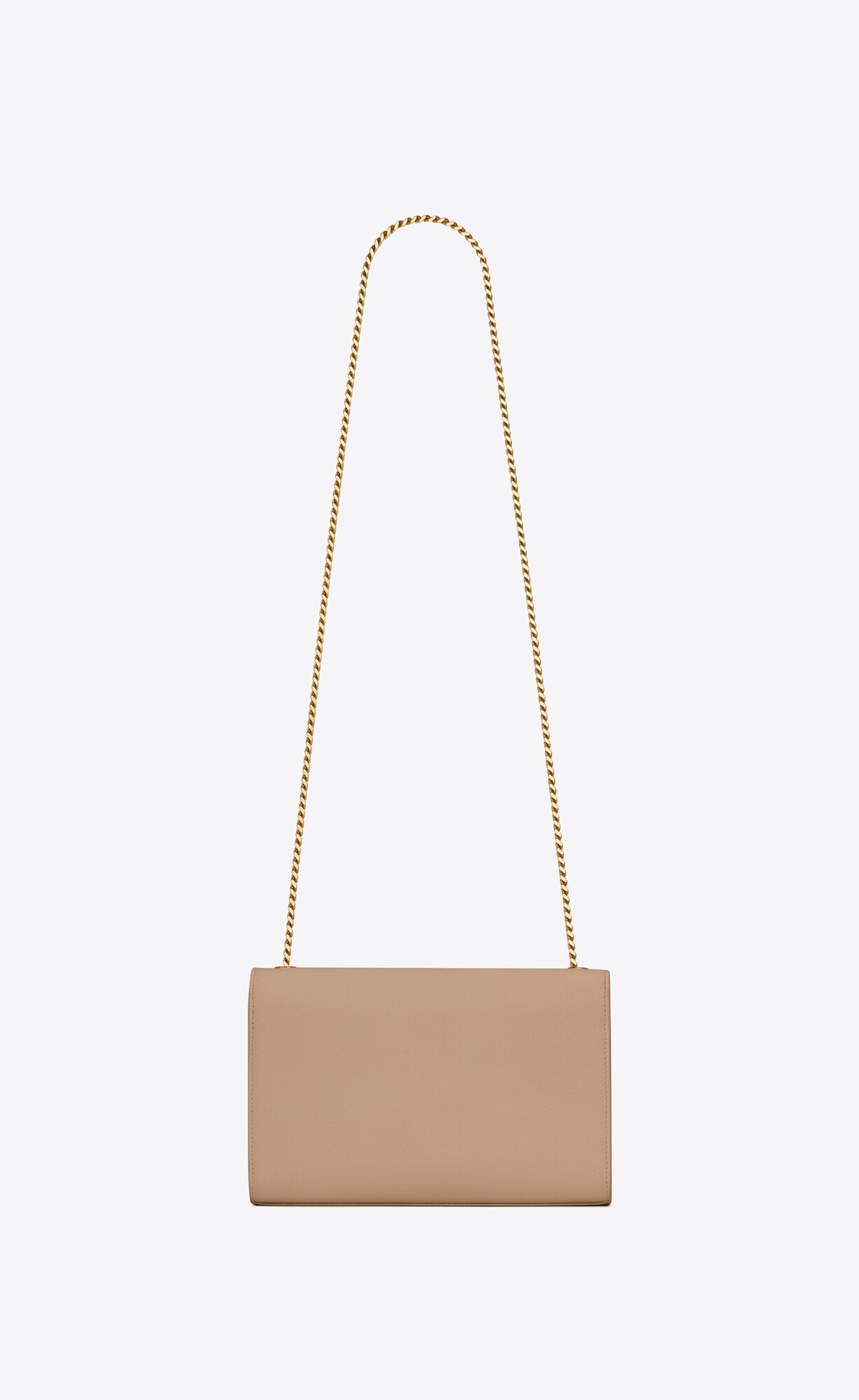 Saint Laurent Medium 'monogram' Shoulder Bag In Nude
