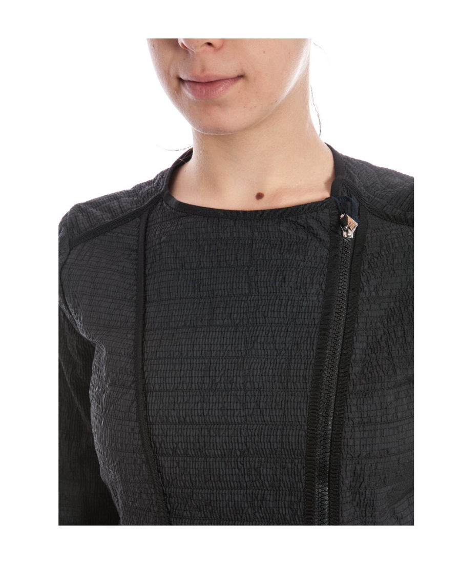 Moncler Long-sleeved Zipper Casual Jacket In Black