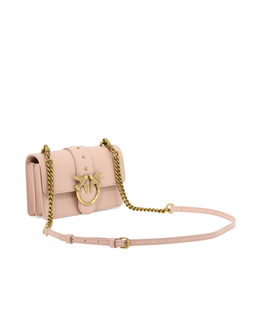 Shop Pinko Rivet Detail Satchel Bag In Pink