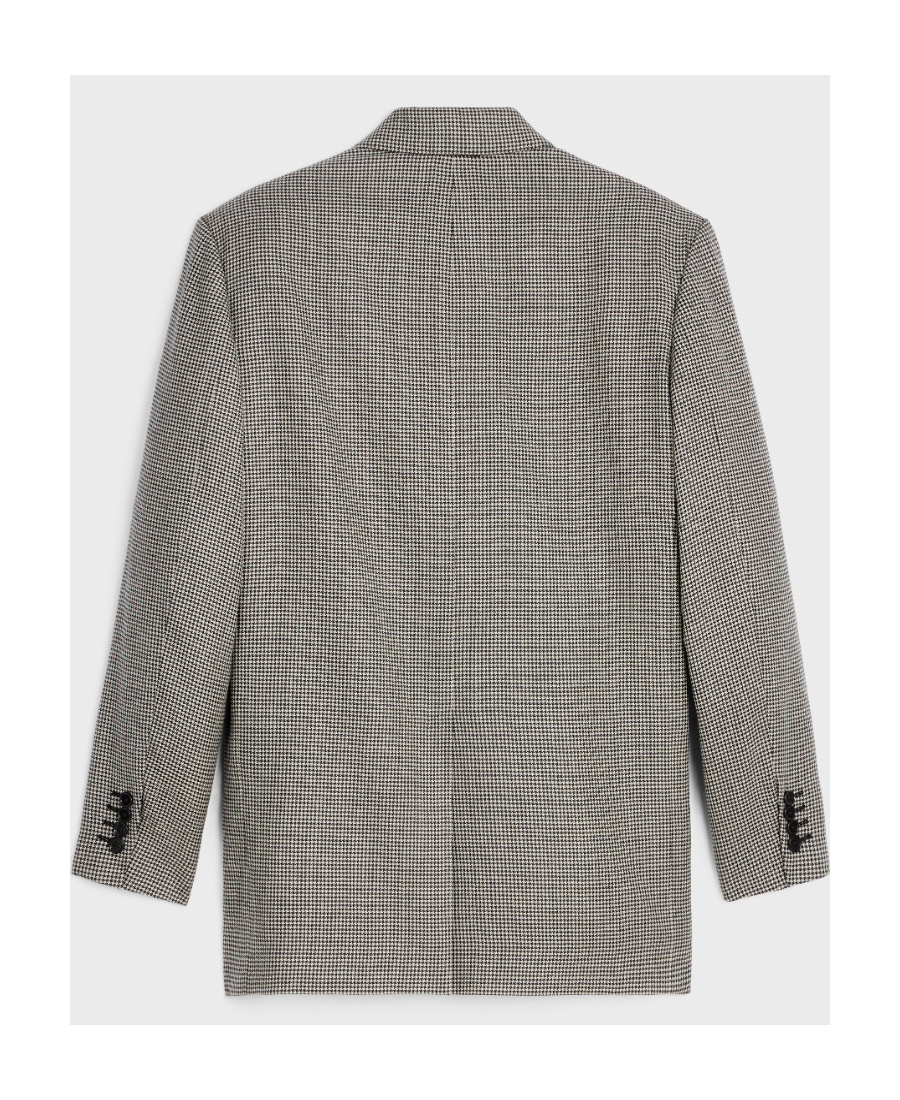 Celine Cashmere Wool Suit Jacket In Gray