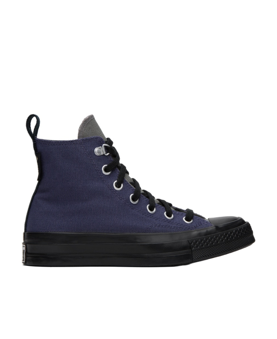 Converse Side Logo High Upper Board Shoes In Black