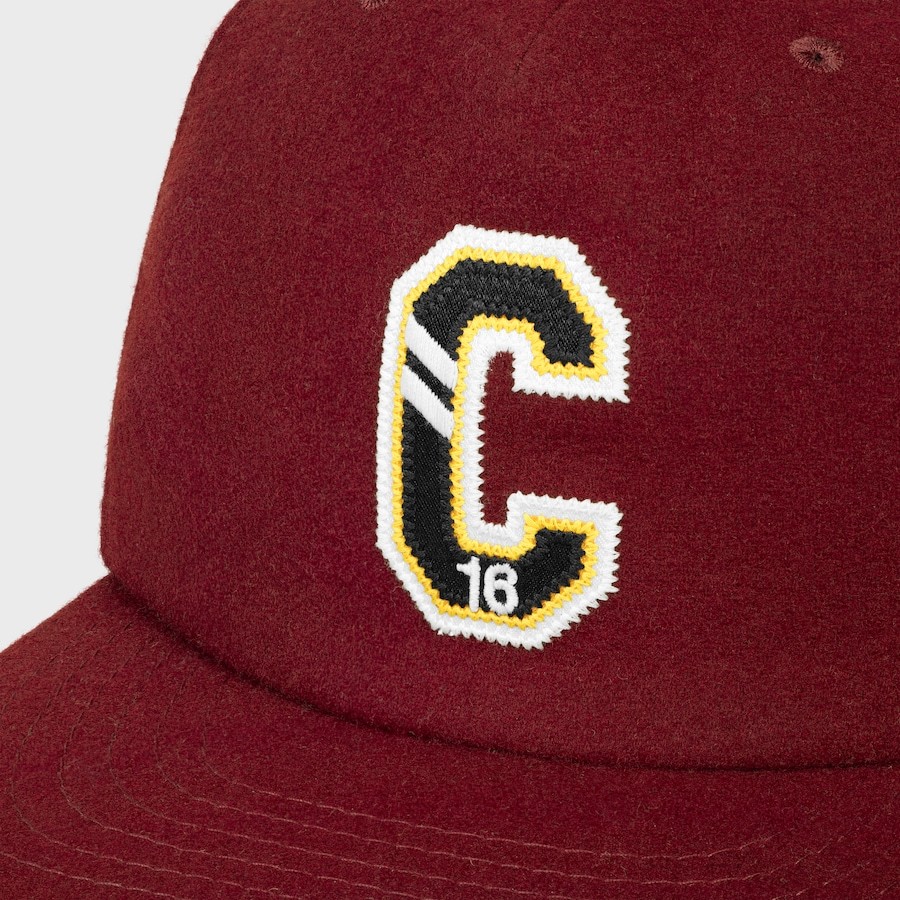 Celine Trucker Cap In Wool Flannel In Red