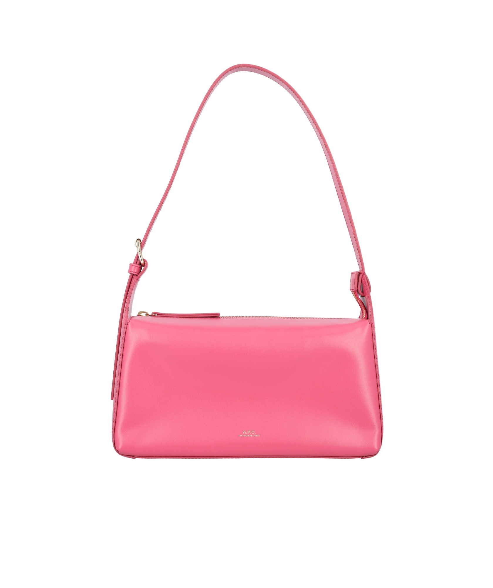 Apc Logo Adjustable Shoulder Strap Shoulder Bag In Pink