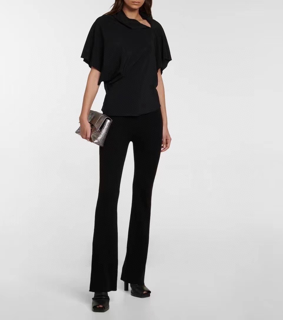 Rick Owens Logo Casual Pants In Black