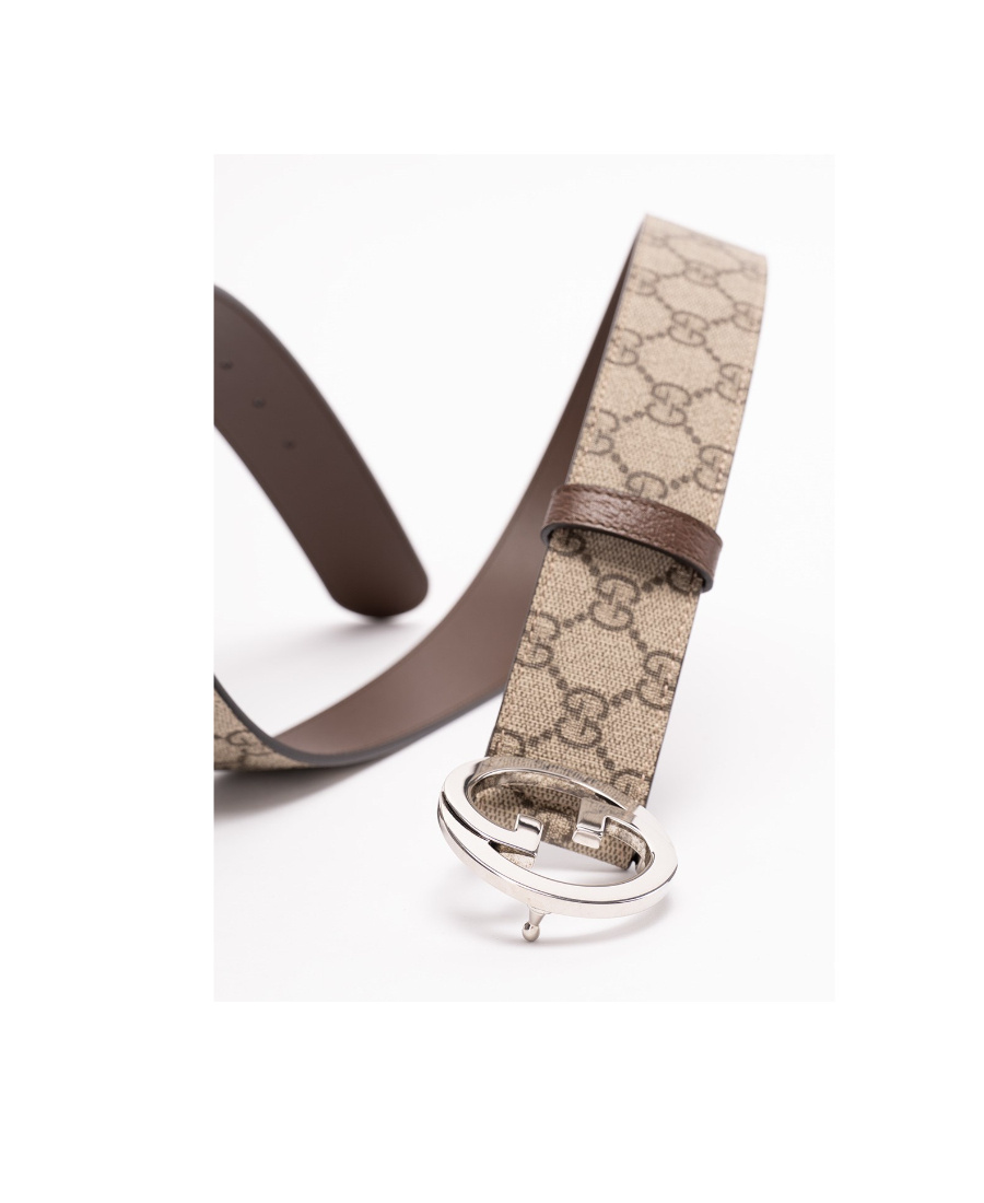 GUCCI GUCCI GG SUPREME BUCKLED BELT