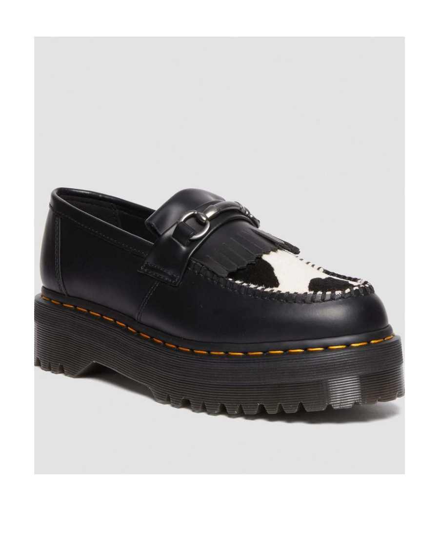 Dr. Martens' Adrian Snaffle Thick-soled Love Shoes In Black