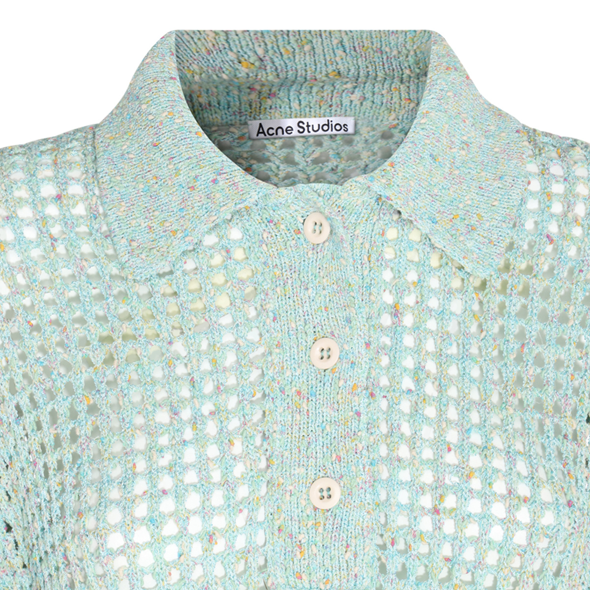 Acne Studios Long Sleeved Knitted Sweater In Green