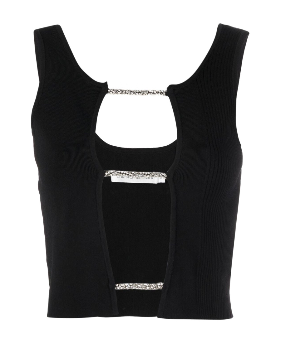 Christopher Esber Sleeveless Vest In Black