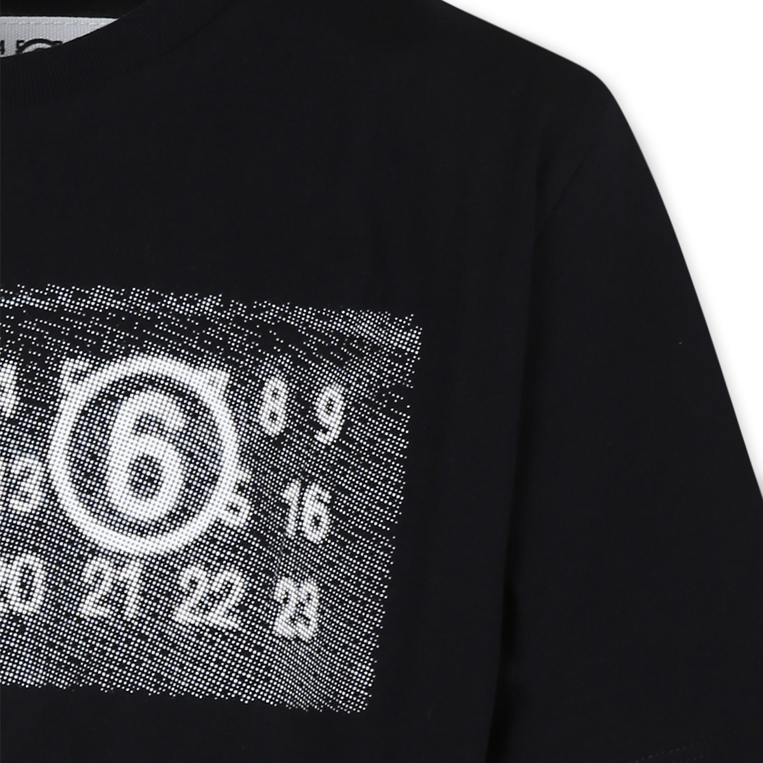 Mm6 Maison Margiela Logo Short-sleeved T-shirt In Black