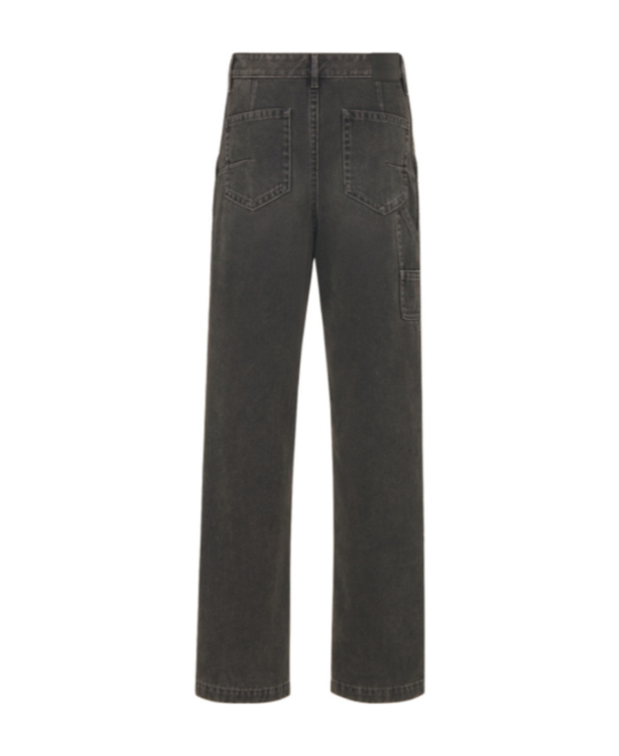Dior Button Bag Jeans In Black