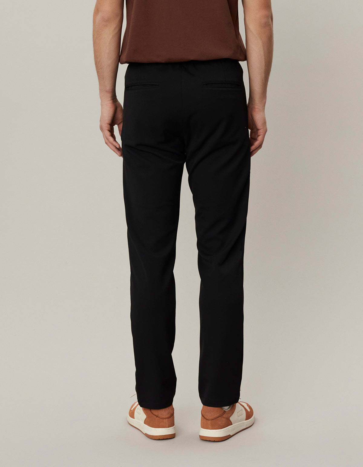Les Deux Como Slim Straight-leg Woven Trousers In Black