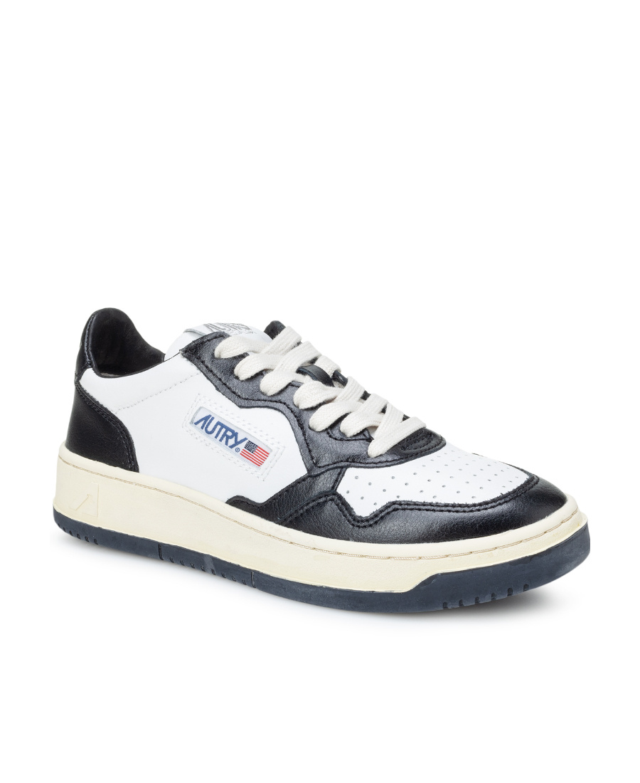 Shop Autry Action Two-tone Sneakers In Black