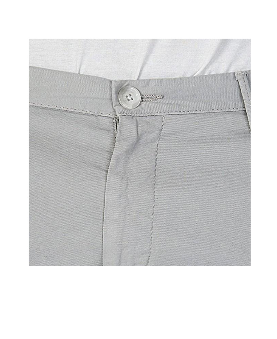 Hugo Boss Twill Casual Pants In Gray