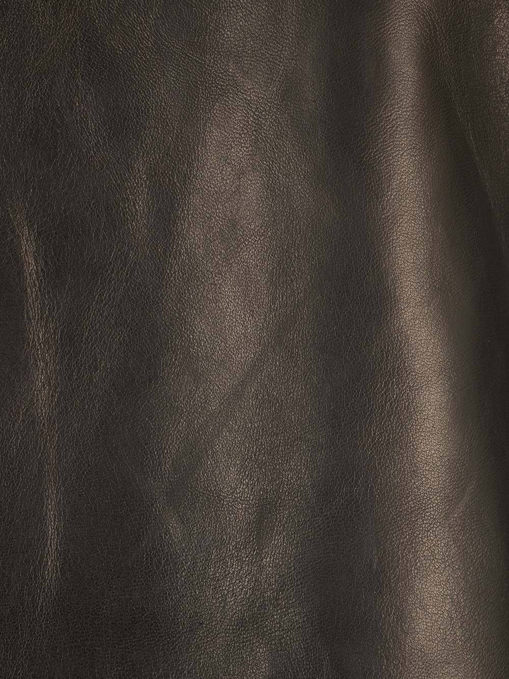 Rick Owens Scoop-neck Leather Tank Top In Black