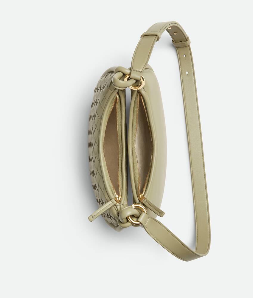 Bottega Veneta Gemelli Messenger Leather Cross-body Bag In Nude