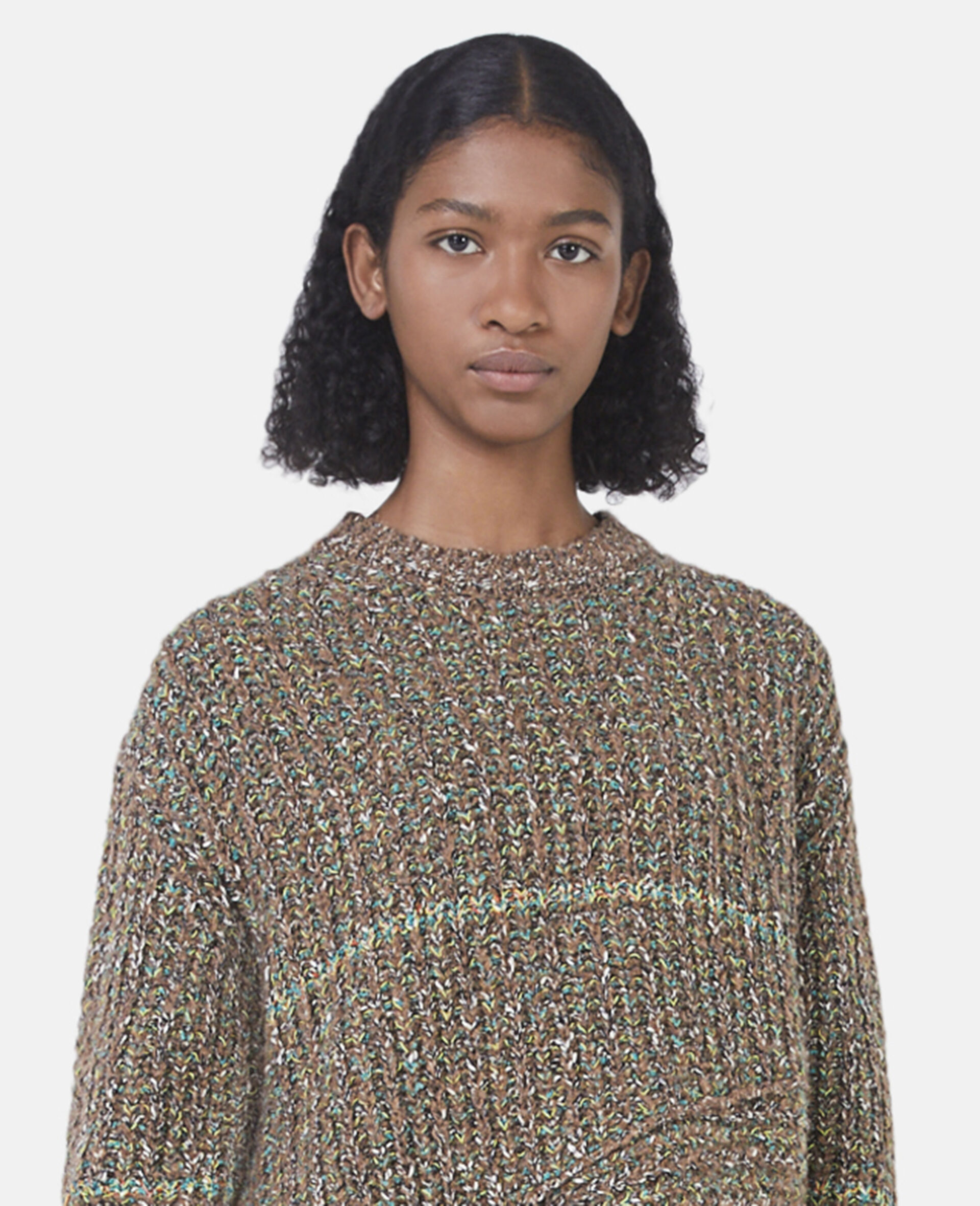 Stella Mccartney Crewneck Long-sleeved Jumper In Green