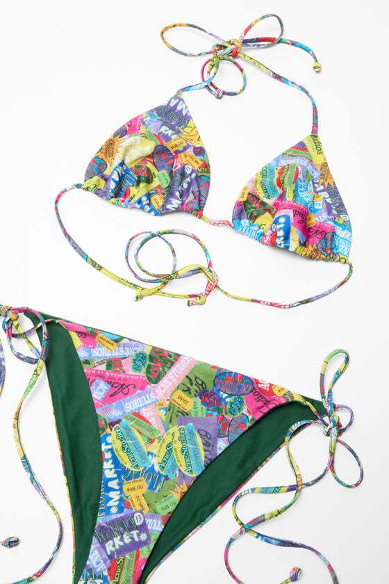 Acne Studios Two-piece Swimsuit In Multi