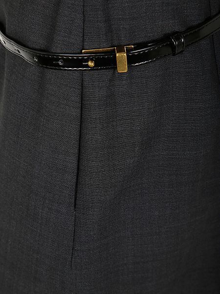 Philosophy Di Lorenzo Serafini Belted Asymmetric Mini Skirt In Black