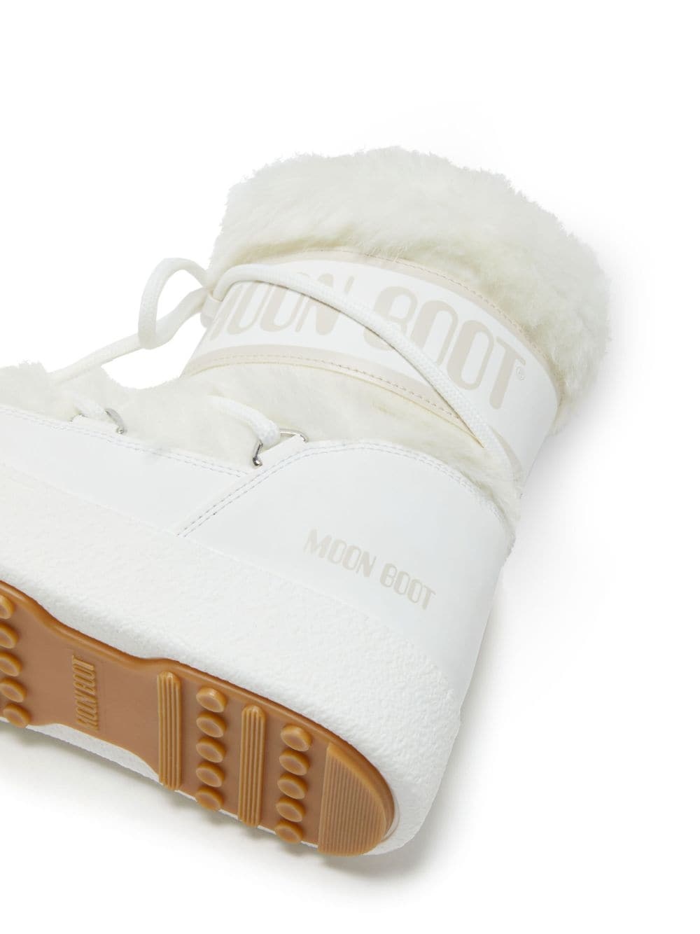 Moon Boot Mb Track Lace-up Boots In White
