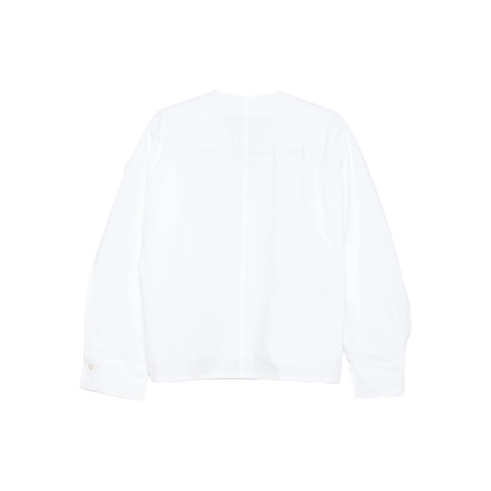Séfr Arc-collar Shirt In White