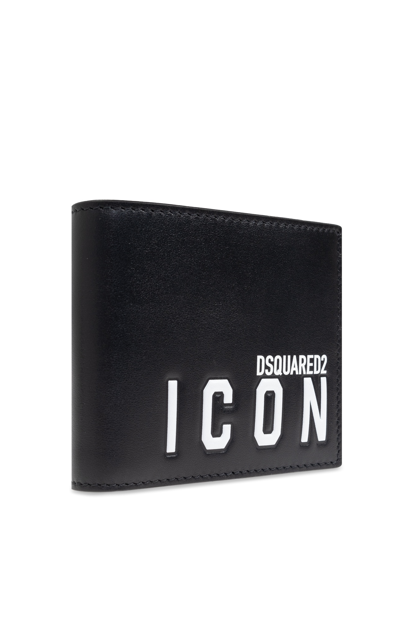 Dsquared2 Icon Logo Print Wallet In Black