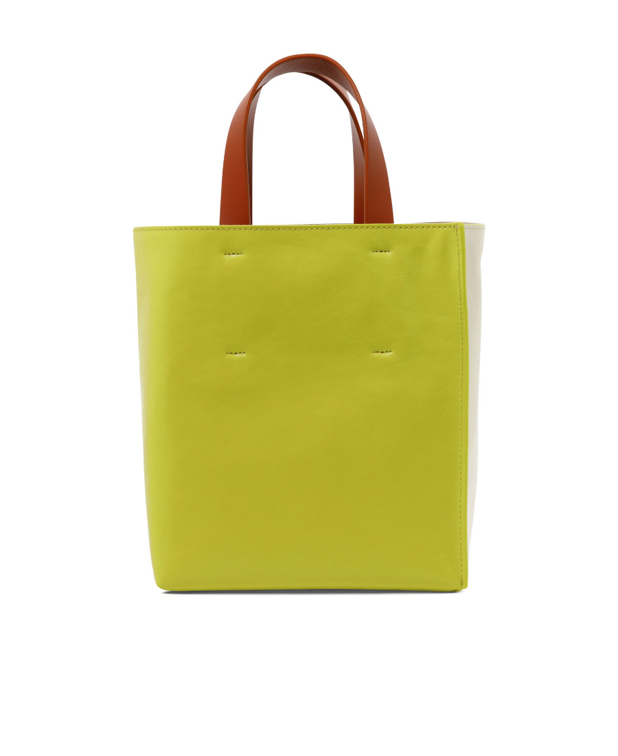 Marni Mini Museo Soft Tote Bag In Nude