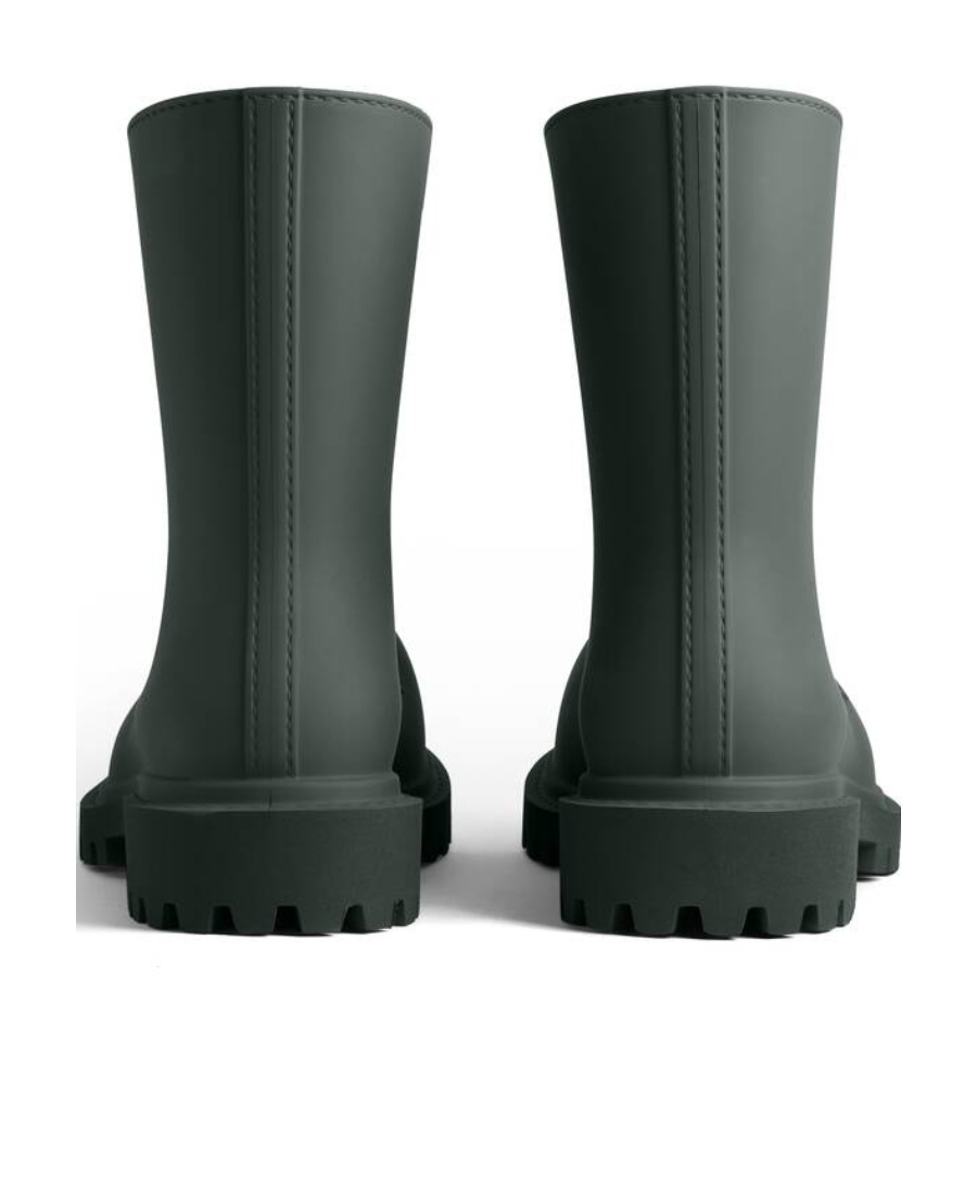 Balenciaga Steroid Combat Boots In Green