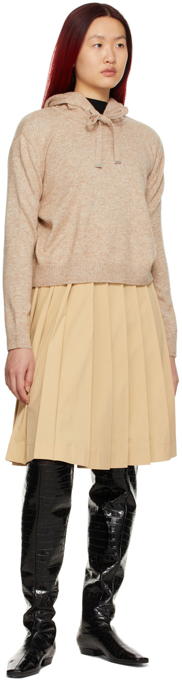 Hugo Boss Samanthat Hooded Hoodie In Nude