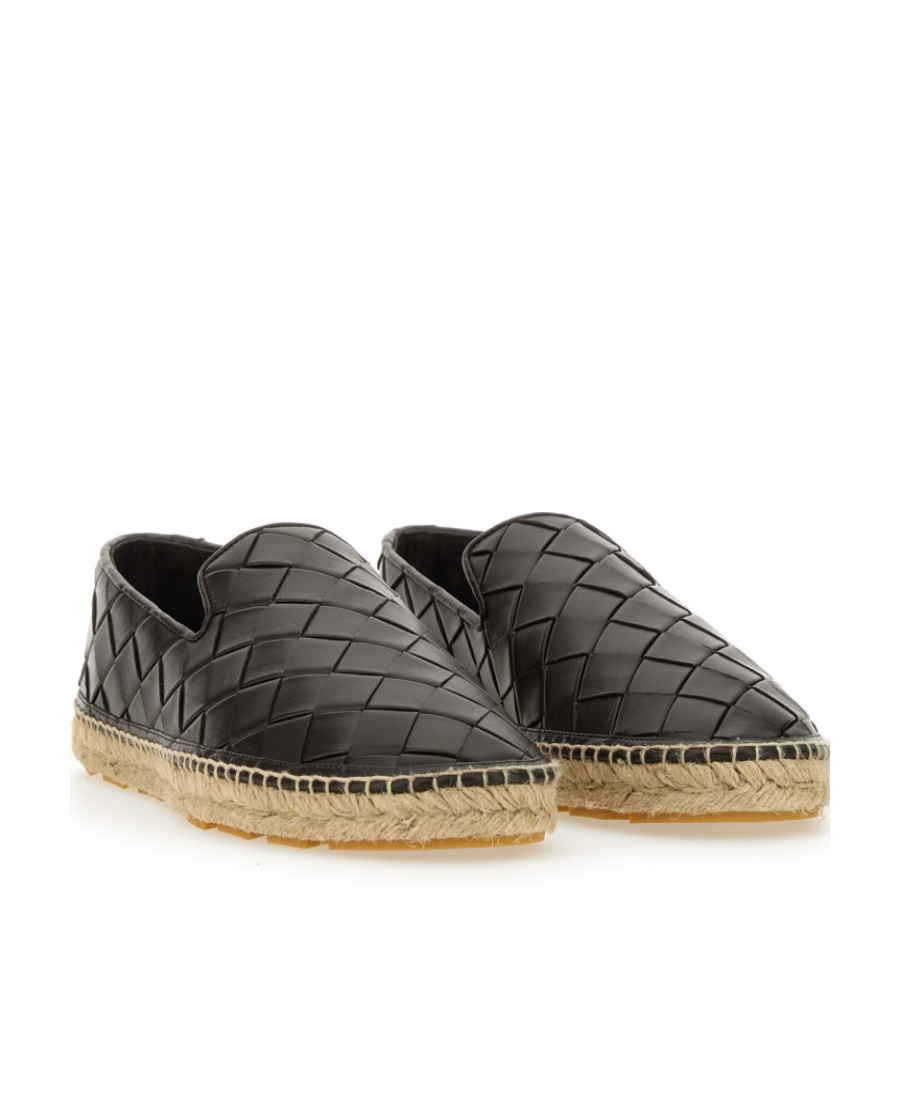 Bottega Veneta Espadrillas Jack In Pelle Testa Di Moro Uomo In Black
