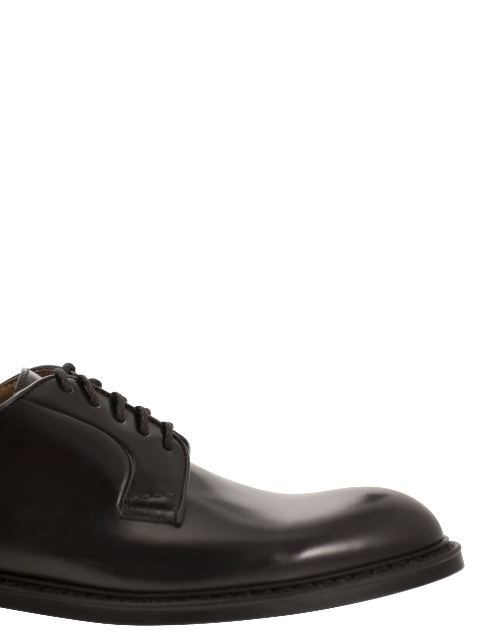 Doucal's Round Head Business Dress Shoes In Black