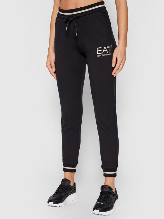Shop Ea7 Logo Details Sports Suit In Black