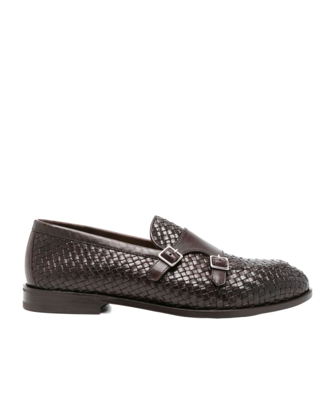 Henderson Baracco Interwoven Leather Buckled Loafers In Black