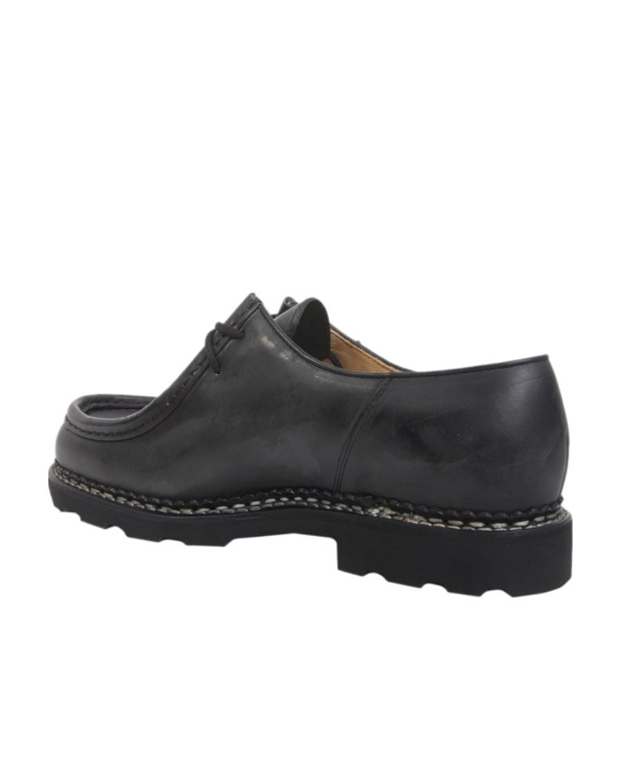 Paraboot Michael Smooth Leather Derbies Shoes In Black