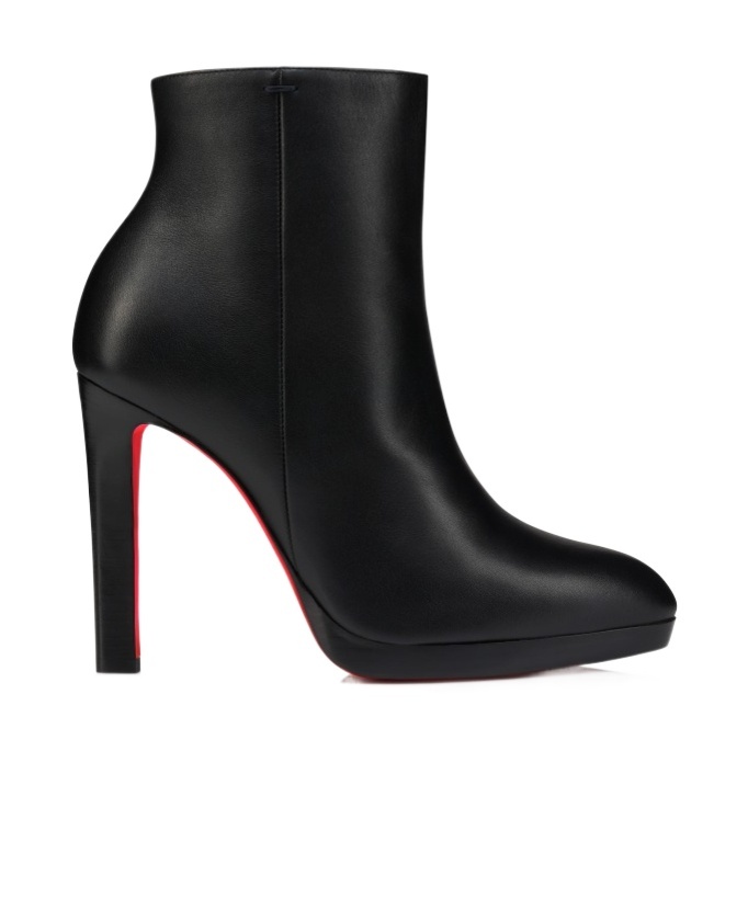 Christian Louboutin Fannylove 120 Leather Ankle Boots In Multi
