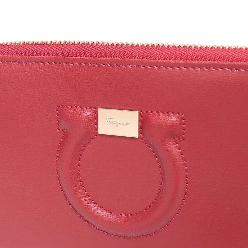 Ferragamo Long Purse In Red