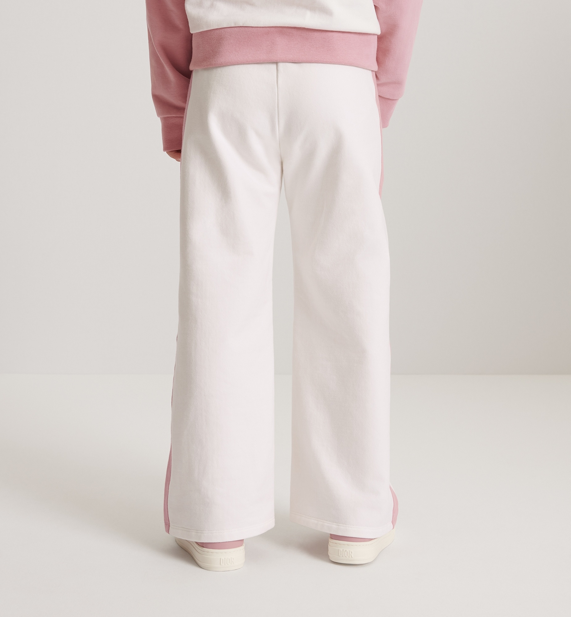 Dior Elastic Waist Sweatpants In White