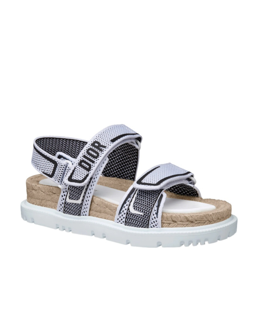 Dior Act Mesh And Rubber Sandals In White