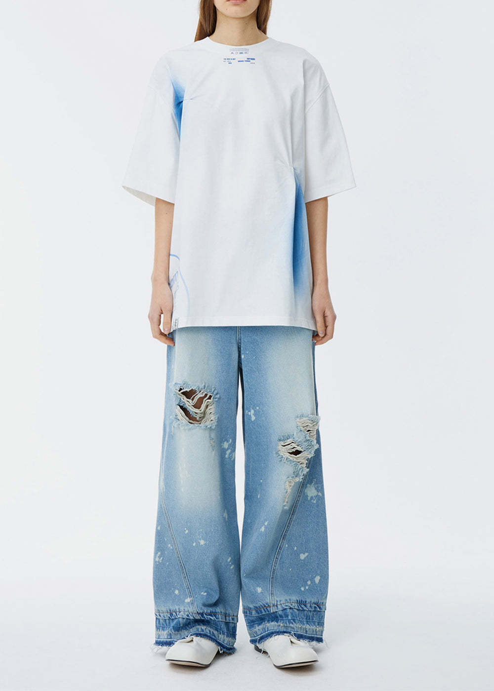 Ader Error Short-sleeved T-shirt In White