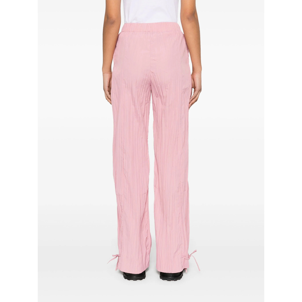 Shop Stine Goya Tie-fastening Loose Trousers In Pink