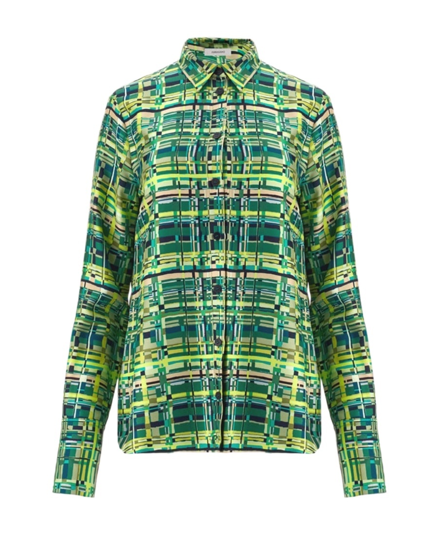 Ferragamo Long-sleeved Shirt In Green
