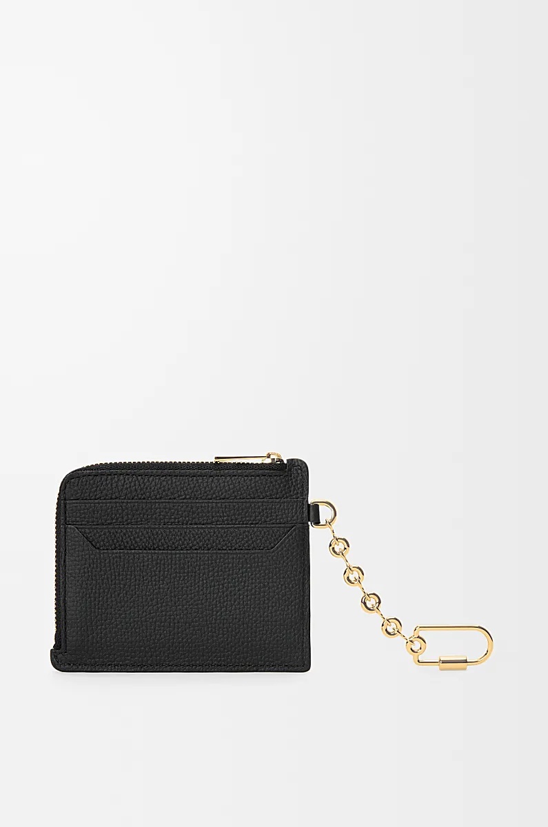 Loewe Anagram Square Coin Card Holder In Black