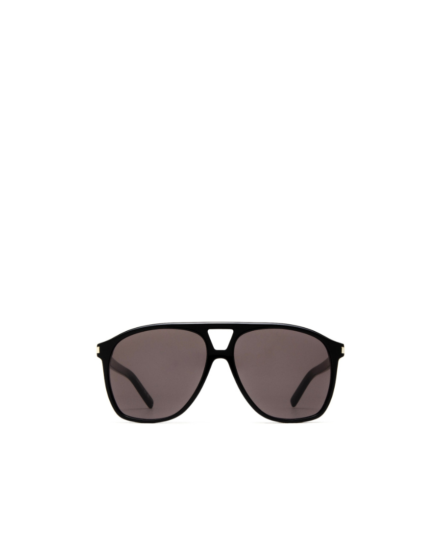 Saint Laurent Eyewear Aviator Frame Sunglasses In Gray